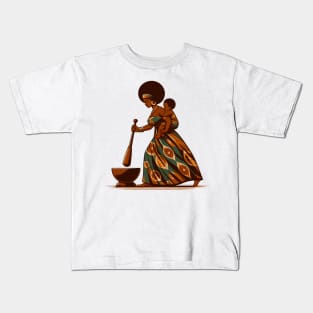 Afrocentric Mother And Baby Kids T-Shirt